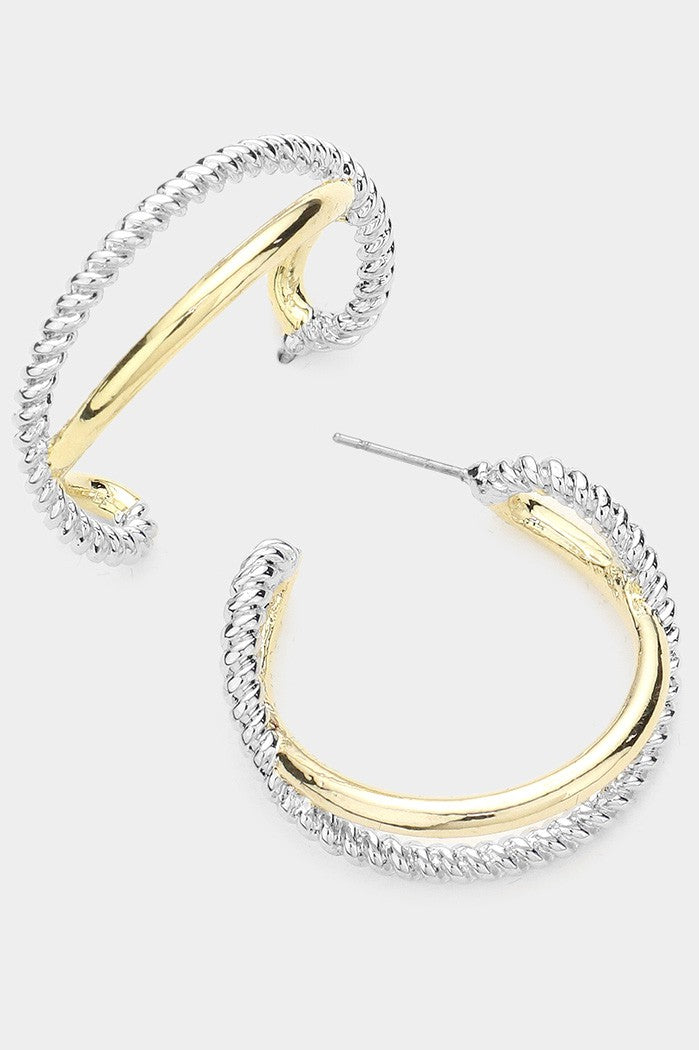 Two-Tone Metal Hoops