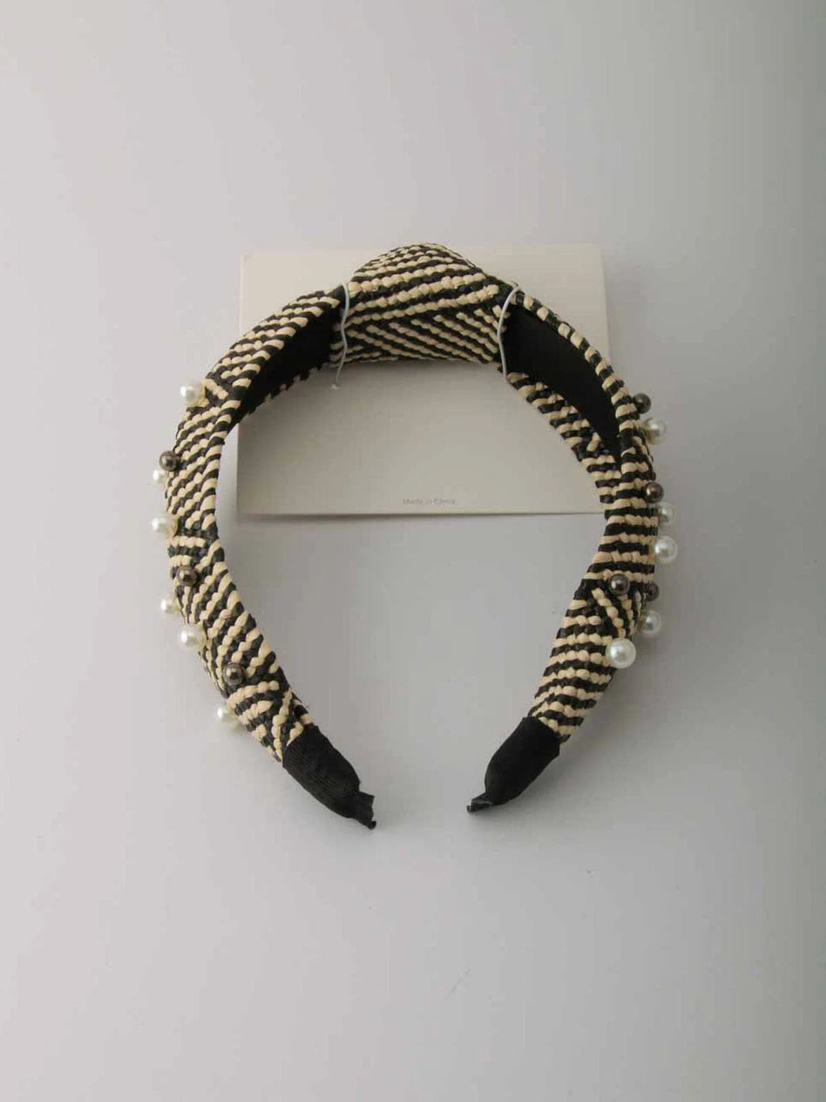 Rattan and Pearls Headband
