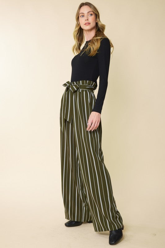 Striped Paperbag Pants