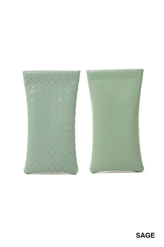 Woven Squeeze Top Glass Holder