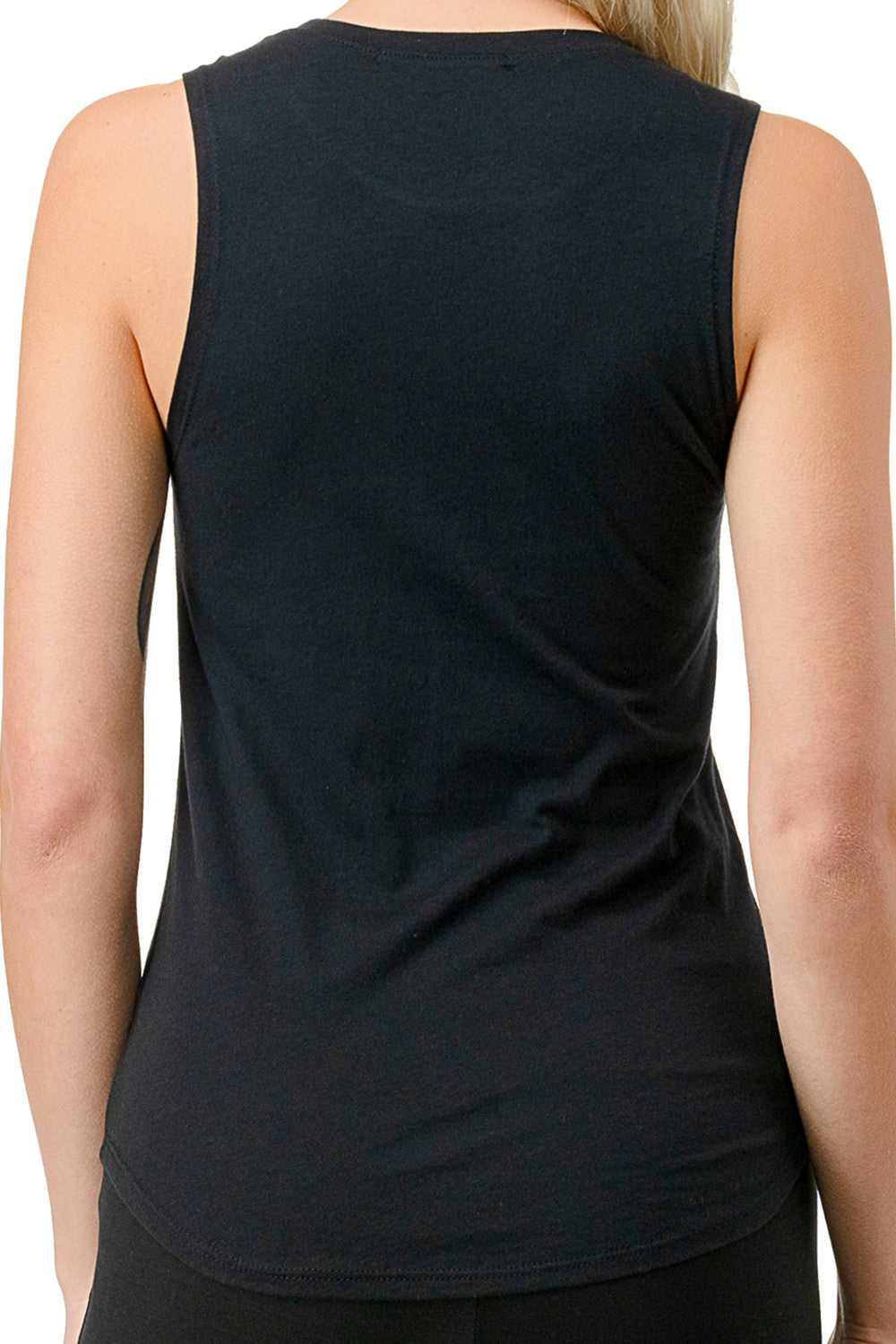 Sleeveless Knit Roundneck Muscle Tank