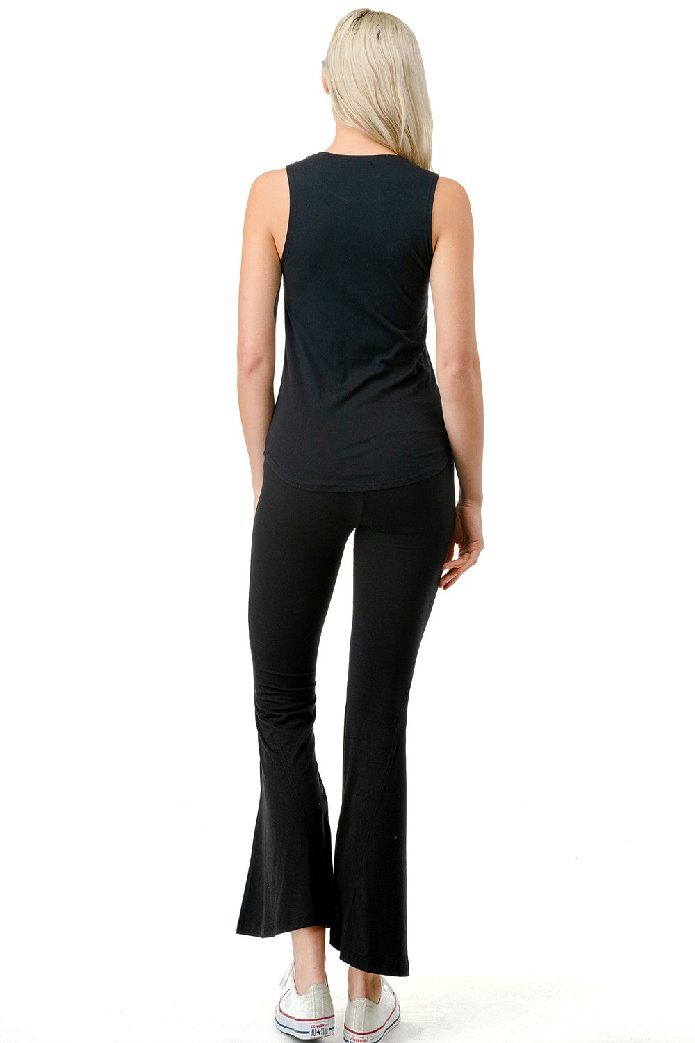 Sleeveless Knit Roundneck Muscle Tank