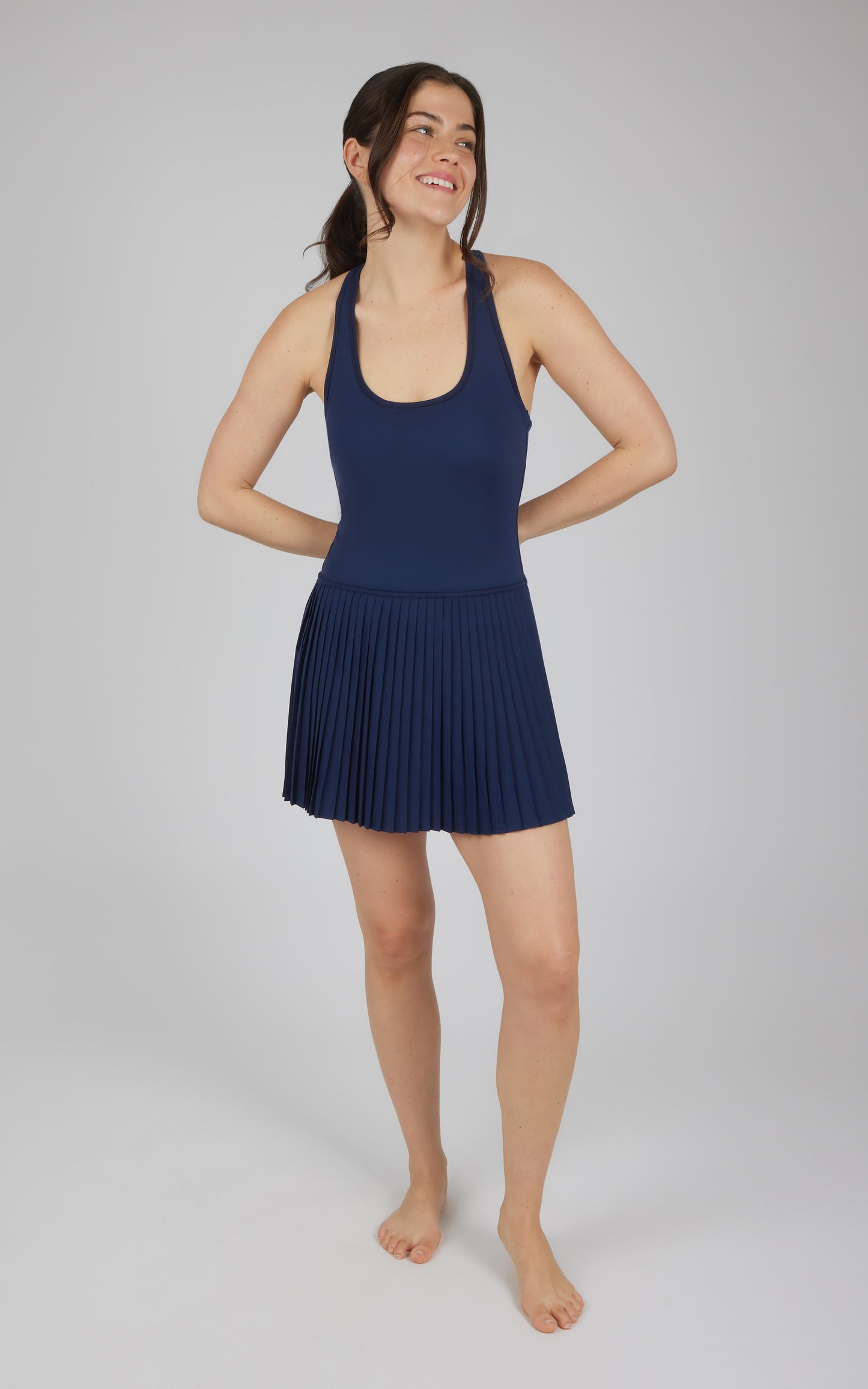 Racerback Mini Pleated Tennis Dress