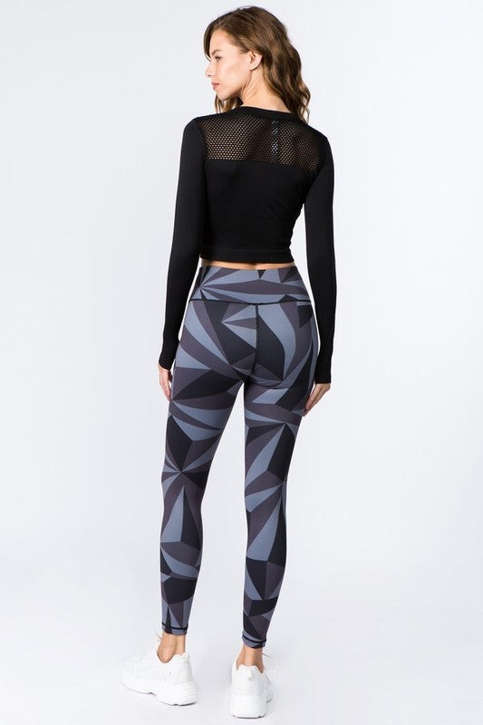 Geometric Pint High Rise Leggings