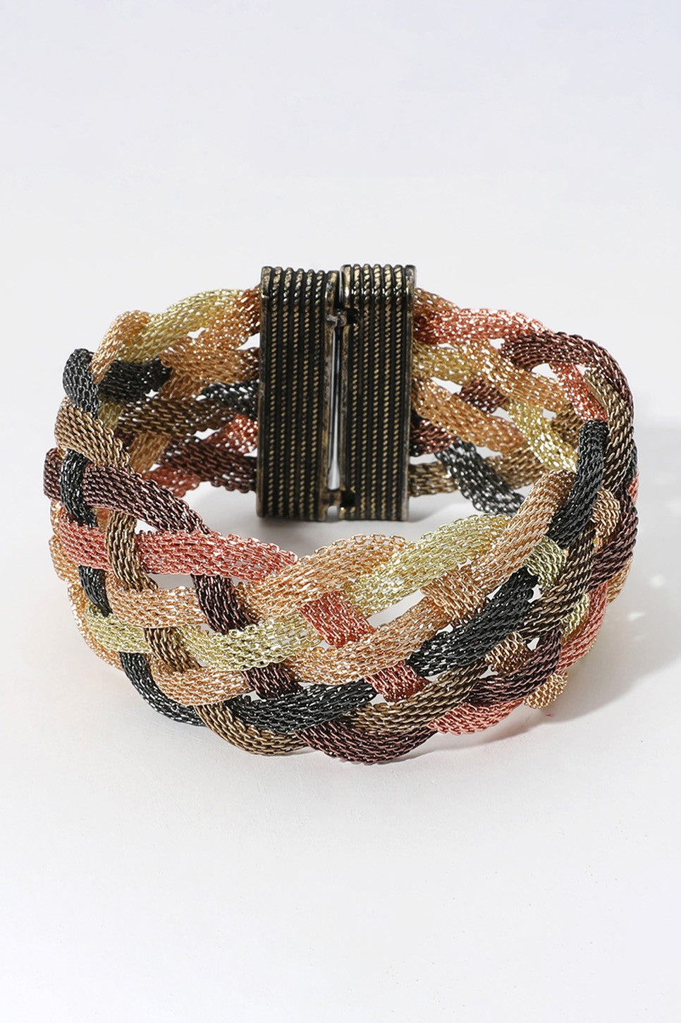 Braided Metal Mesh Magnetic Bracelet