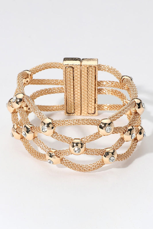 Chunky Matte Textured Magnetic Bracelet