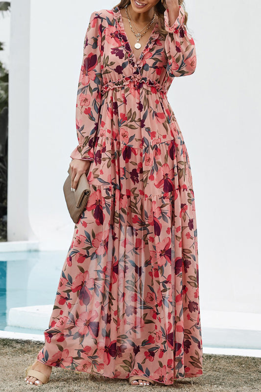 Wild Lotus Floral Maxi Dress