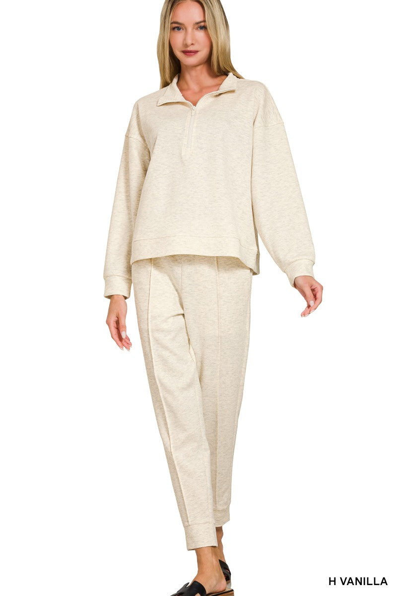 Half Zip Pullover and Jogger Set