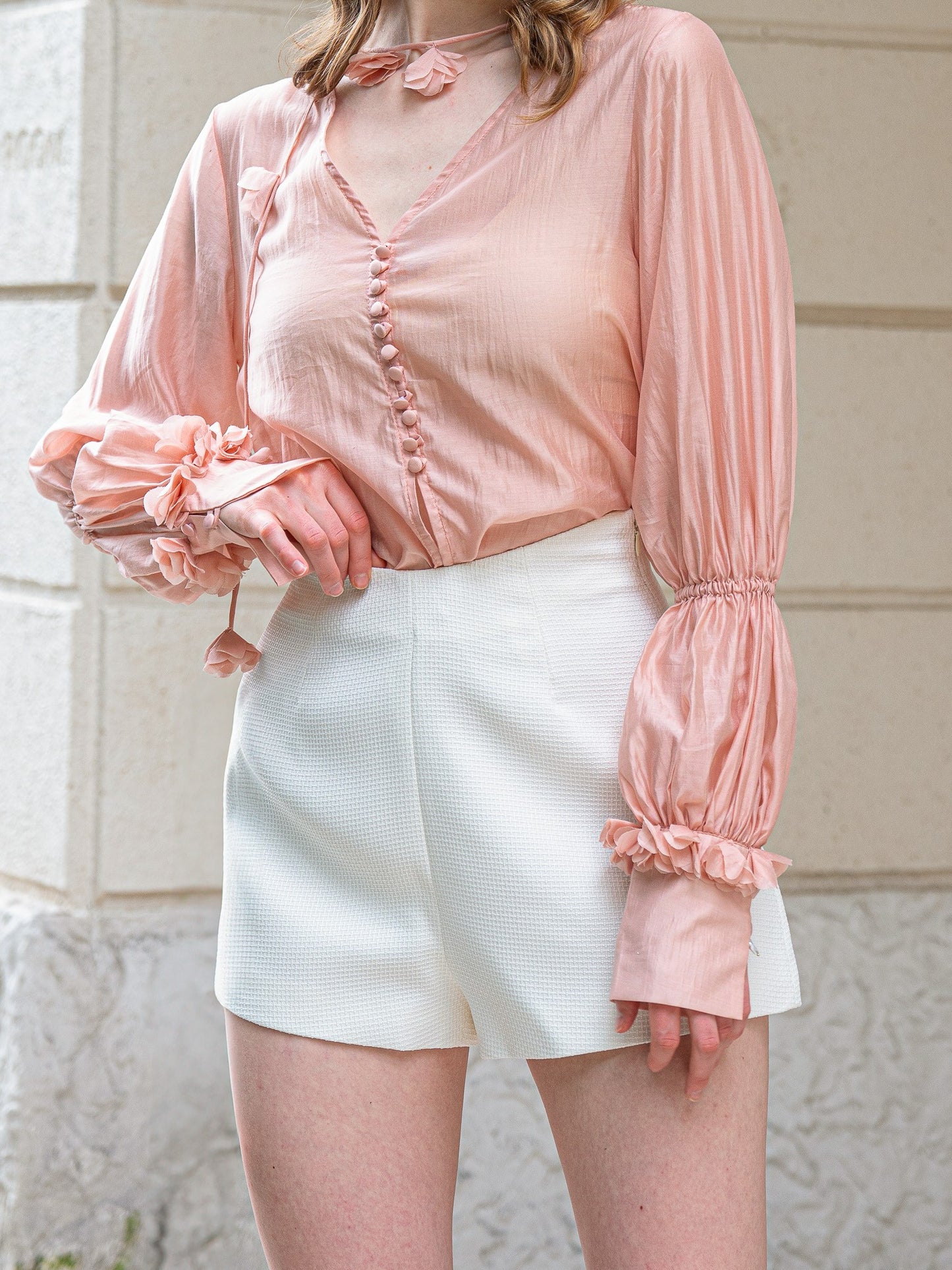 High Waisted Structured Shorts