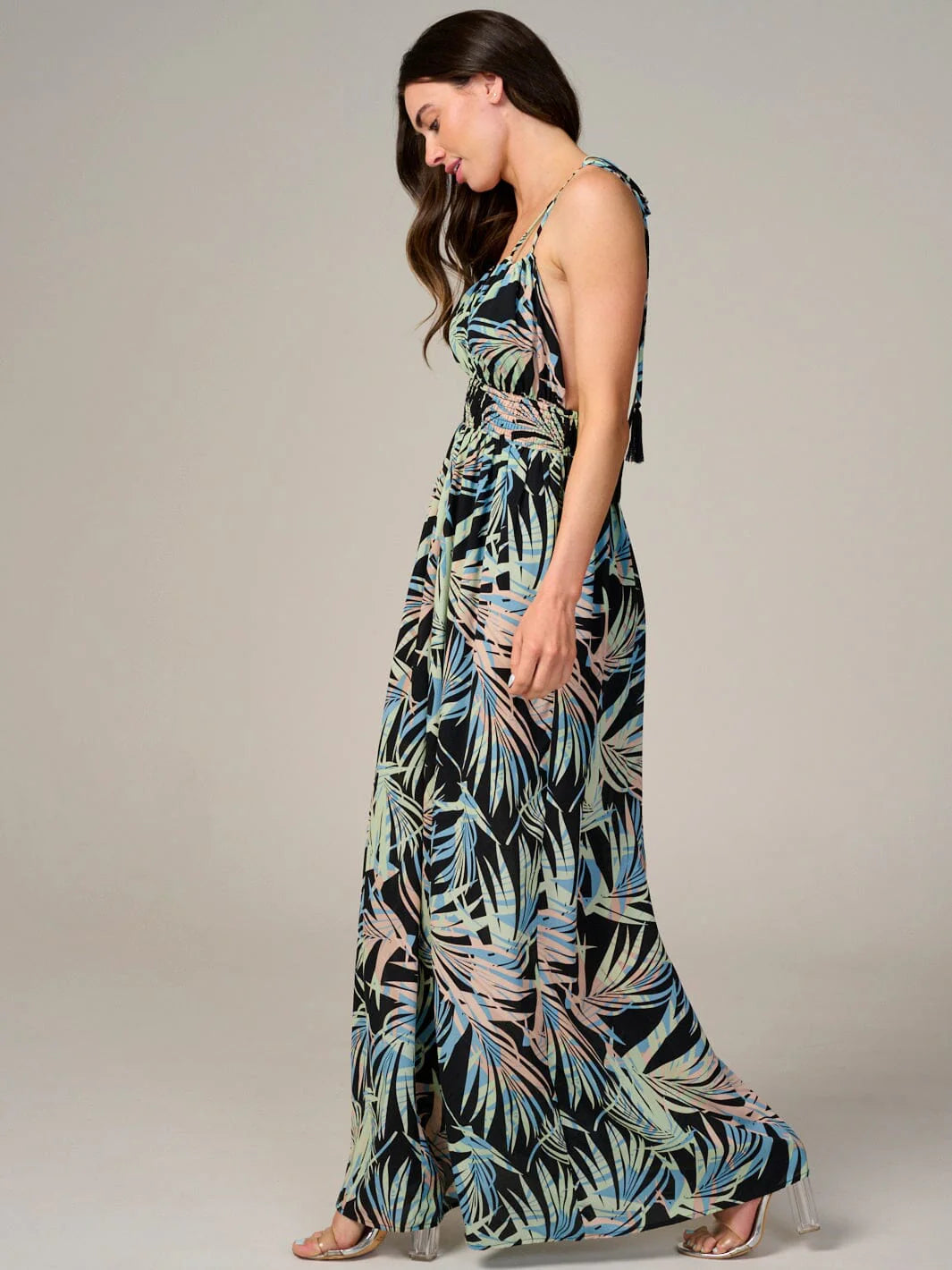 Sleeveless Open Back Maxi Dress