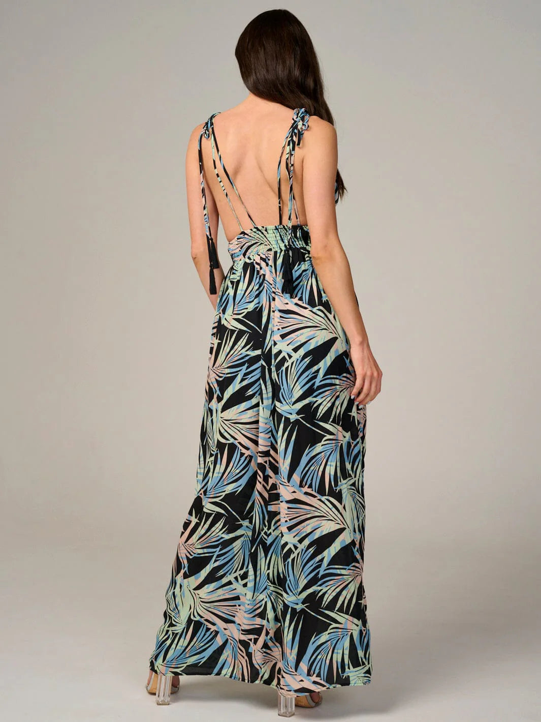 Sleeveless Open Back Maxi Dress