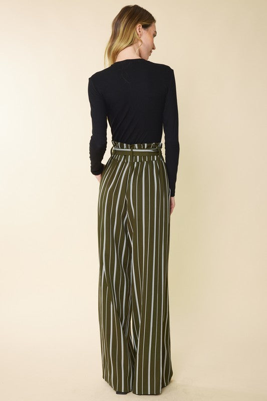 Striped Paperbag Pants