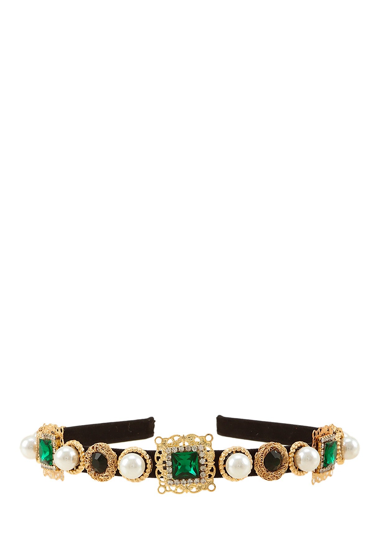 Rhinestone and Pearl Accent Headband