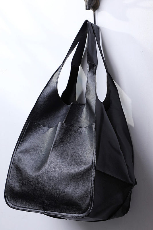 Oversized Large Capacity Soft Vegan Leather Bag