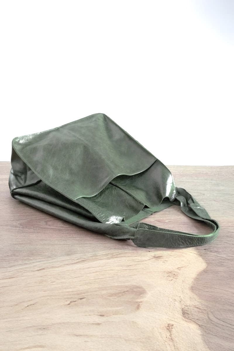 Oversized Large Capacity Soft Vegan Leather Bag
