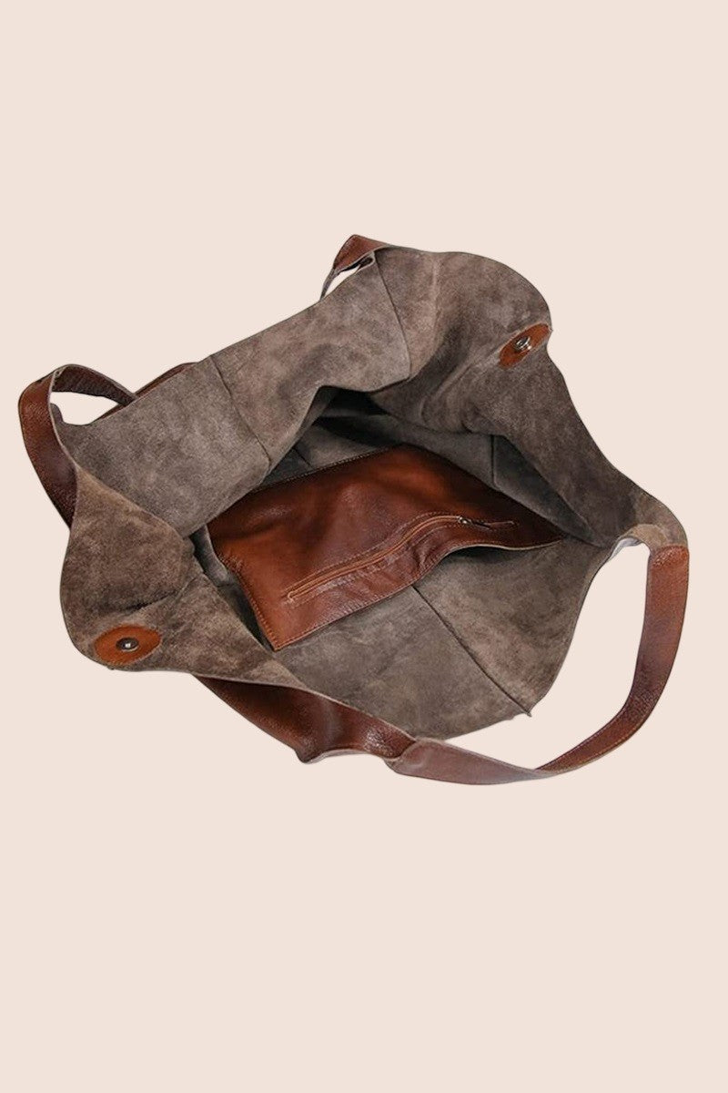 Oversized Large Capacity Soft Vegan Leather Bag