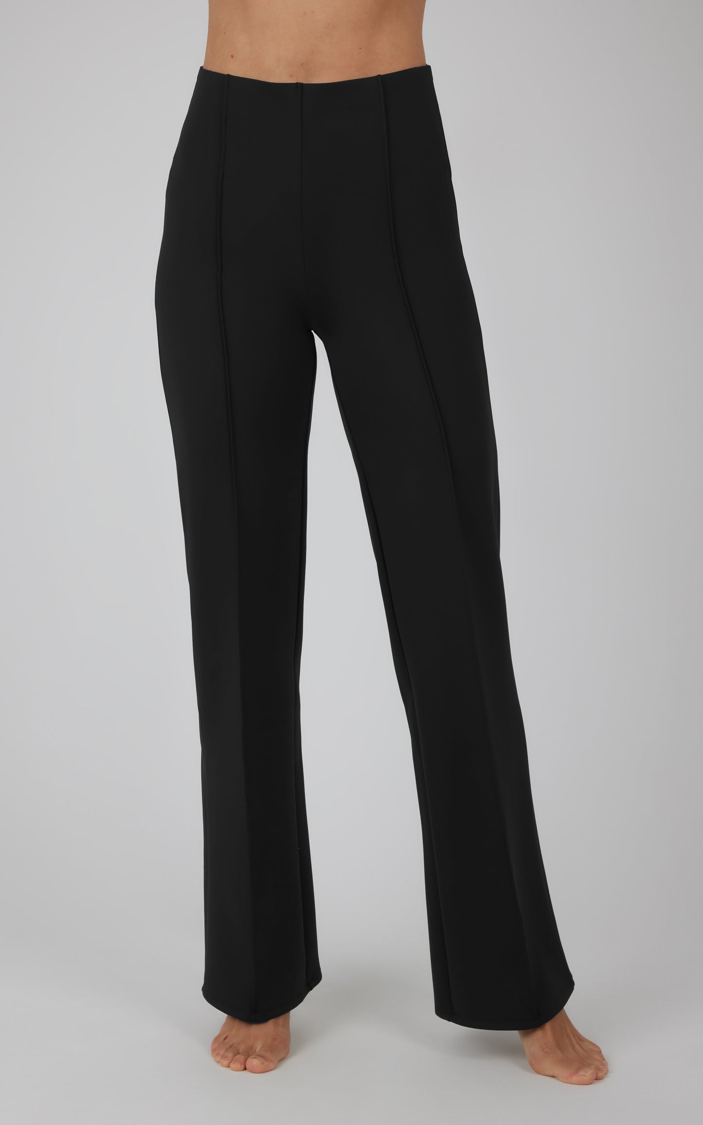 Scuba Pintuck Flare Leg Pant